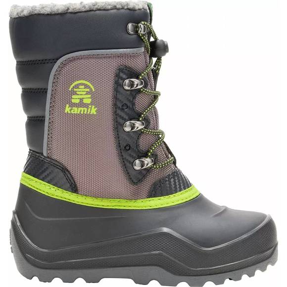 NEW KAMIK kid's luke snow boots in charcoal